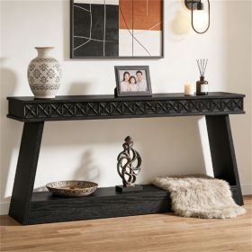 Sofa table, console table, entrance table with storage space, foyer table