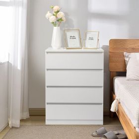 [] Wood Simple 4-Drawer Dresser White